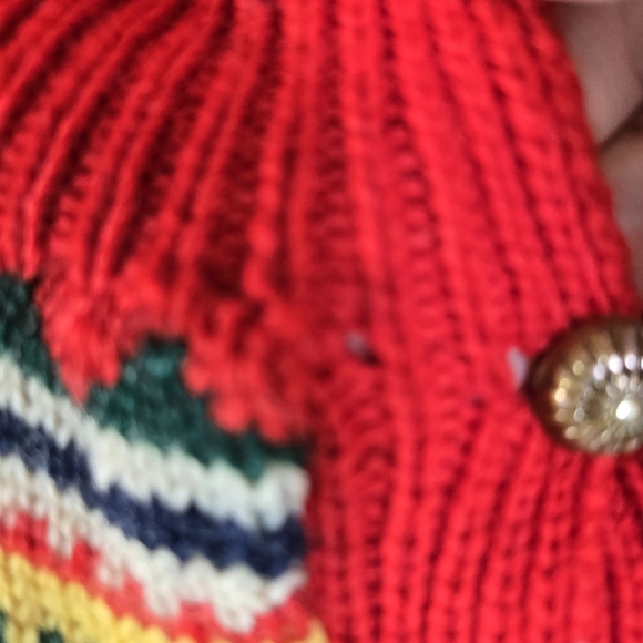 Vtg 1940s 1950s Abercrombie Fitch Nordic fair isle sweater womens - Picture 7 of 11